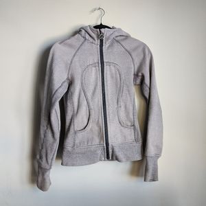 Lululemon scuba hoodie wren wee Stripe cashew
